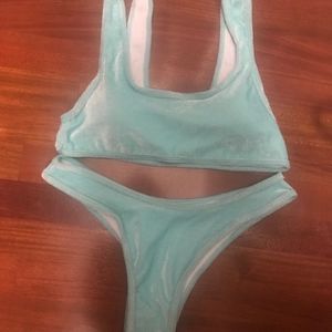 Velour bathing suit NWOT